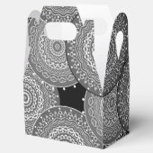 Abstrakte moderne geometrische Kreise runden Forme Geschenkschachtel (Geöffnet)