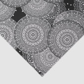 Abstrakte moderne geometrische Kreise runden Forme Seidenpapier (Detail)