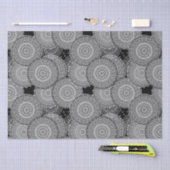 Abstrakte moderne geometrische Kreise runden Forme Seidenpapier (Handwerk)