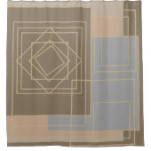 Abstrakte moderne geometrische Kunst Duschvorhang (Vorderseite)
