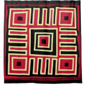 Abstrakte moderne geometrische Kunst Duschvorhang (Vorderseite)