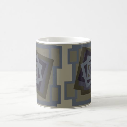Abstrakte moderne geometrische Kunst Kaffeetasse (Mittel)