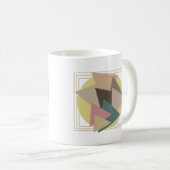 Abstrakte moderne geometrische Kunst Kaffeetasse (VorderseiteRechts)