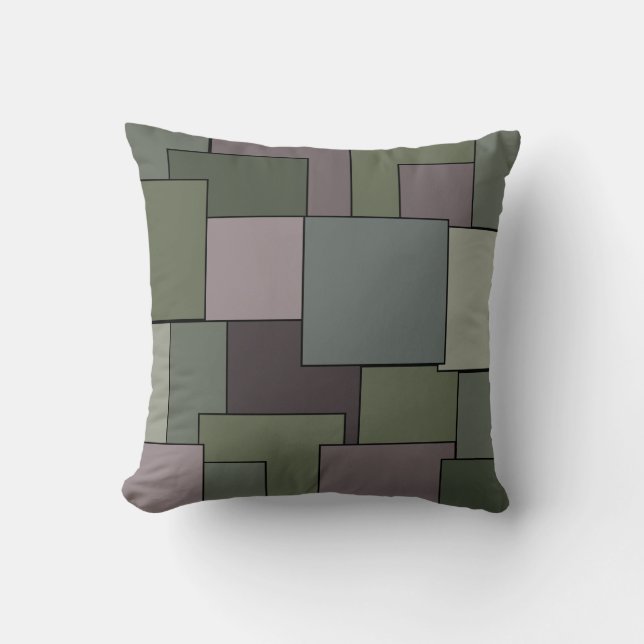 Abstrakte moderne geometrische Kunst Kissen (Vorderseite)