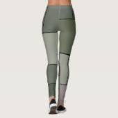 Abstrakte moderne geometrische Kunst Leggings (Rückseite)