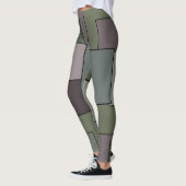 Abstrakte moderne geometrische Kunst Leggings (Links)