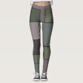 Abstrakte moderne geometrische Kunst Leggings (Vorderseite)