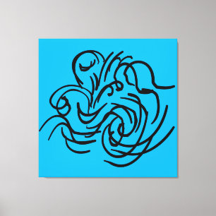 abstrakte moderne geometrische Kunst Leinwanddruck