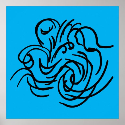 abstrakte moderne geometrische Kunst Poster (Vorne)