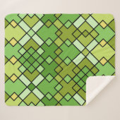 Abstrakte moderne geometrische Kunst Sherpadecke (Vorderseite (Horizontal))