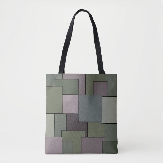 Abstrakte moderne geometrische Kunst Tasche (Vorderseite)