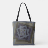 Abstrakte moderne geometrische Kunst Tasche (Rückseite)