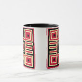 Abstrakte moderne geometrische Kunst Tasse (Zentrum)