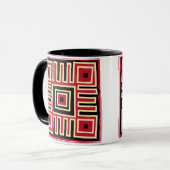 Abstrakte moderne geometrische Kunst Tasse (Vorderseite Links)
