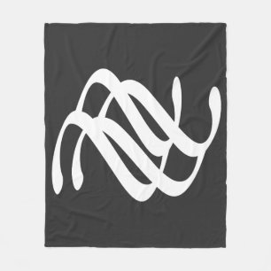 Abstrakte, moderne, geometrische Linien Fleecedecke