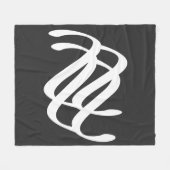 Abstrakte, moderne, geometrische Linien Fleecedecke (Vorderseite (Horizontal))