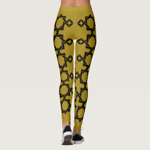Abstrakte moderne geometrische Linien Leggings