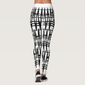 Abstrakte moderne geometrische Linien Leggings (Rückseite)
