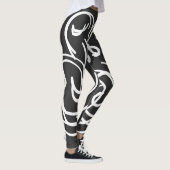 Abstrakte, moderne, geometrische Linien Leggings (Rechts)