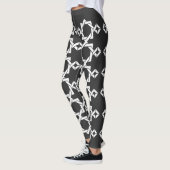 Abstrakte moderne geometrische Linien Leggings (Links)