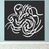 Abstrakte, moderne, geometrische Linien Leinwanddruck (Insitu (Holzboden))