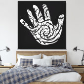 Abstrakte moderne geometrische Linien Leinwanddruck (Insitu (Schlafzimmer))