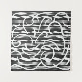 Abstrakte, moderne, geometrische Linien Wandteppich (Vorderseite)