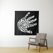 Abstrakte moderne geometrische Linien Wandteppich (Beispiel (Horizontal))