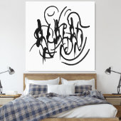 abstrakte moderne geometrische Linienkunst Leinwanddruck (Insitu (Schlafzimmer))