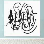 abstrakte moderne geometrische Linienkunst Leinwanddruck (Insitu (Holzboden))