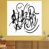 abstrakte moderne geometrische Linienkunst Leinwanddruck (Insitu (Wohnzimmer))