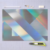 Abstrakte moderne geometrische Pastel holografisch Seidenpapier (Handwerk)
