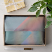 Abstrakte moderne geometrische Pastel holografisch Seidenpapier (Geschenk)