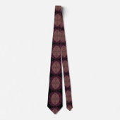 Abstrakte moderne geometrische schwarze violette F Krawatte (Vorderseite)