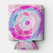 Abstrakte, moderne Girly Pink Gefärbte Krawatte Pa Dosenkühler (Rückseite)