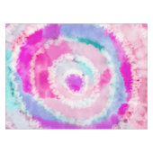 Abstrakte, moderne Girly Pink Gefärbte Krawatte Pa Tischdecke (Vorderseite (Horizontal))