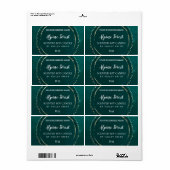 Abstrakte moderne, grüne und goldfarbene Kerzen (Vorne)