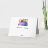 Abstrakte moderne Grußkarte Karte (Rückseite)