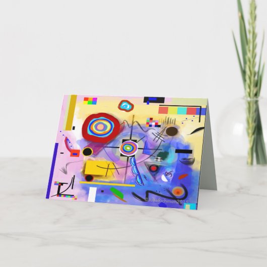 Abstrakte moderne Grußkarte Karte (Vorderseite)