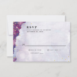 Abstrakte moderne Hochzeitskarten für Wasserfarben RSVP Karte