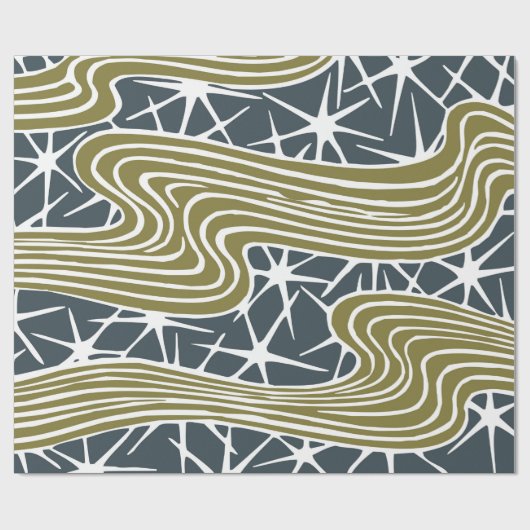 Abstrakte moderne Illustration des Mittelalters - Geschenkpapier (Flach)