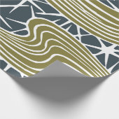 Abstrakte moderne Illustration des Mittelalters -  Geschenkpapier (Ecke)