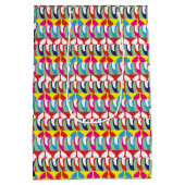 Abstrakte moderne Illustration Mittlere Geschenktüte (Rückseite)