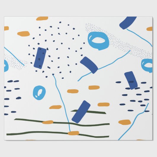 Abstrakte, moderne Komposition Geschenkpapier (Flach)