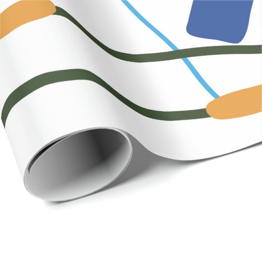 Abstrakte, moderne Komposition Geschenkpapier (Rolleneckpunkt)