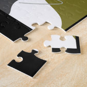 Abstrakte, moderne, kreative, applicke Kissen mit Puzzle (Seite)