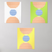 abstrakte moderne Kunst Bilderwand Sets (Vorderseite)