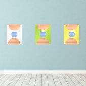 abstrakte moderne Kunst Bilderwand Sets (Holzboden)