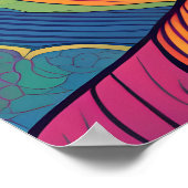 Abstrakte Moderne Kunst | Calm Buddha Portrait Poster (Ecke)