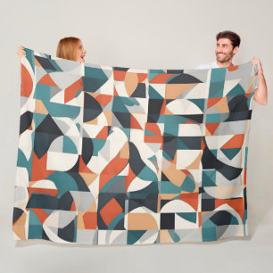 Abstrakte moderne Kunst Fleecedecke